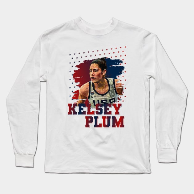 kelsey plum | USA | Basketball Long Sleeve T-Shirt by Aloenalone